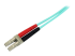 StarTech.com 10m (30ft) LC/UPC to LC/UPC OM3 Multimode Fiber Optic Cable, Full Duplex 50/125Âµm Zipcord Fiber Cable, 100G Networks, LOMMF/VCSEL, <0.3dB Low Insertion Loss - Close up