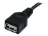 StarTech.com 3 ft Black USB 2.0 Extension Cable A to A - Close up