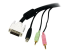 StarTech.com 4-in-1 USB DVI KVM Cable - Close up