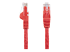 StarTech.com 75ft CAT6 Ethernet Cable, 10 Gigabit Snagless RJ45 650MHz 100W PoE Patch Cord, CAT 6 10GbE UTP Network Cable w/Strain Relief, Red, Fluke Tested/Wiring is UL Certified/TIA - Front