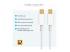 StarTech.com 1m 3ft White Mini DisplayPort 1.2 Cable M/M - Front